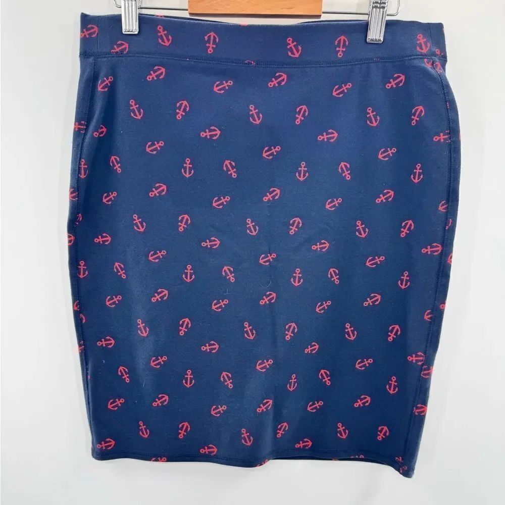 3for$20 Navy Sailer Hook Pull up Skirt size M
